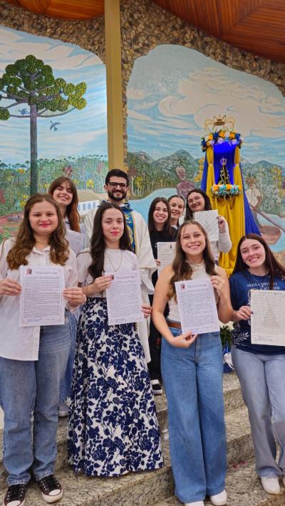 A Casa da Mãe Aparecida ficou pequena na segunda celebração da manhã em Laranjeiras do Sul
